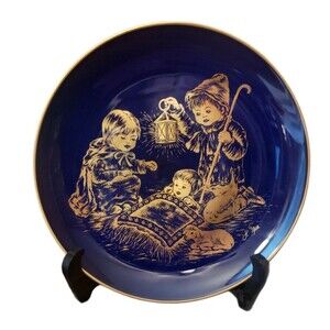 Lindner Kueps Bavaria "Holy Night" 8" Plate A Child's Christmas Series 1978